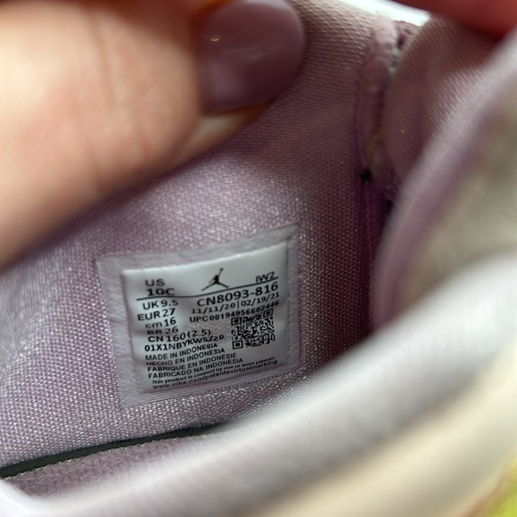 Nike Air Jordan •10C• Retro TD TODDLERS 'Light Arctic Pink Easy On CN8093-816 - Picture 10 of 10